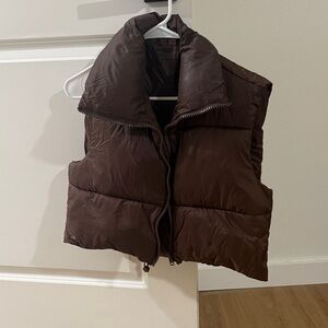 Brown Puffer Vest
